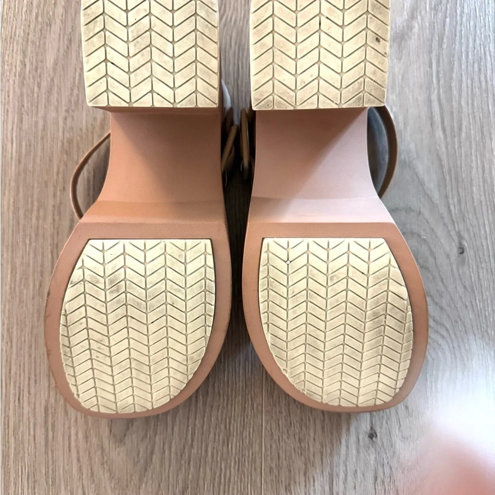 Naked Feet Iconoclast Heeled Sandals in Nude